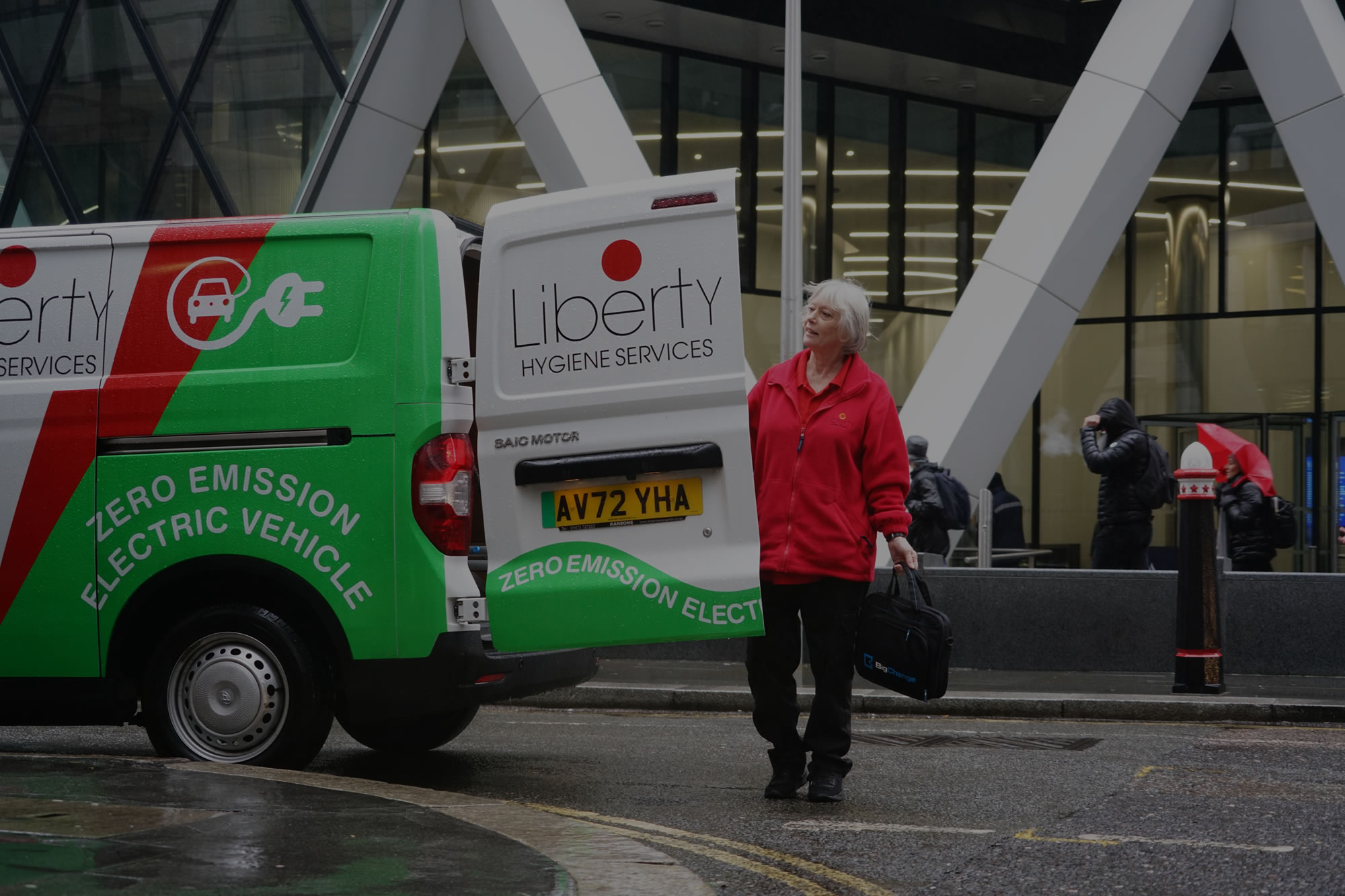 Liberty Hygiene vans in London